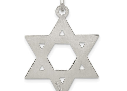 Sterling silver star charm, further view