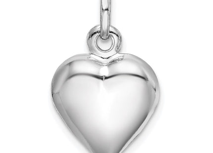 Sterling silver heart charm