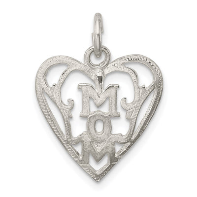 Sterling silver heart pendant