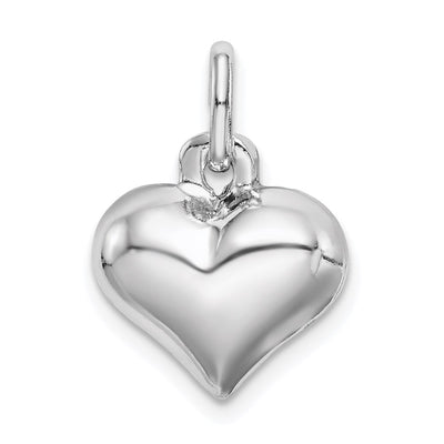 Sterling silver heart charm