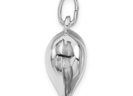 Sterling silver heart charm, alternate view
