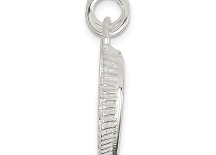 Sterling silver heart charm, alternate view