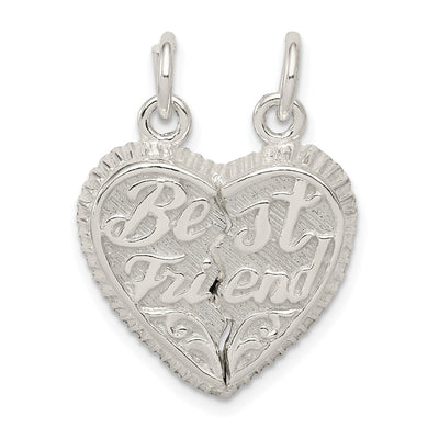 Sterling silver heart charm