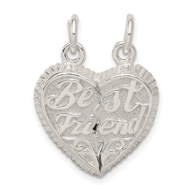 Sterling silver heart charm