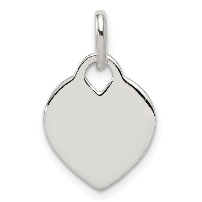 Sterling silver heart pendant