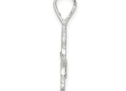 Sterling Silver # 1 Mom Charm, 25 x 12mm
