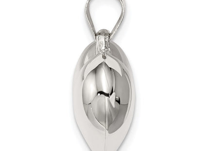 Sterling silver heart charm, alternate view