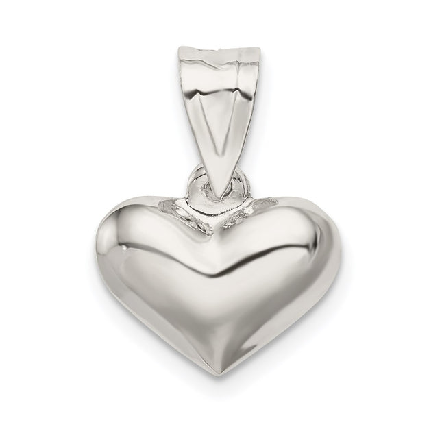Sterling silver heart charm
