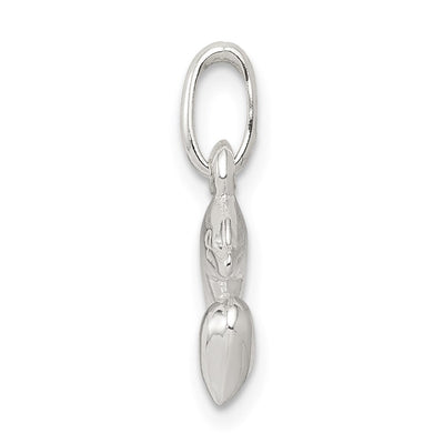 Sterling Silver Dolphin Pendant, 20 x 12mm
