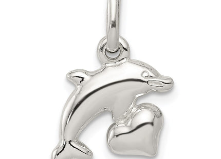 Sterling Silver Dolphin Pendant (Style QC6274)