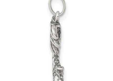 Sterling Silver Antiqued Palm Tree Charm
