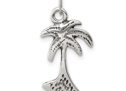Sterling Silver Palm Tree Charm (Style QC6282)