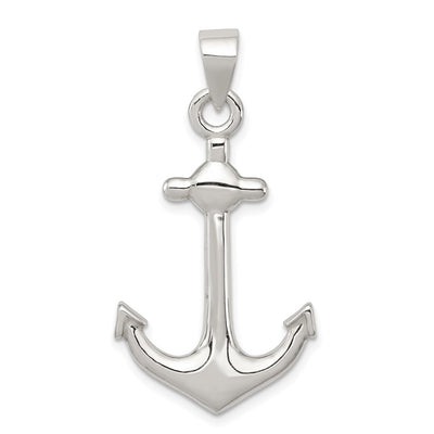 Sterling silver anchor pendant