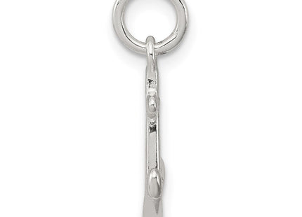 Sterling silver anchor charm, alternate view