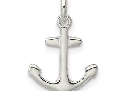Sterling silver anchor charm, further view