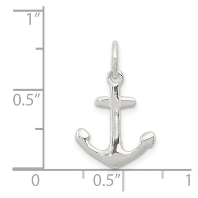 Sterling Silver Anchor Charm, 17 x 15mm