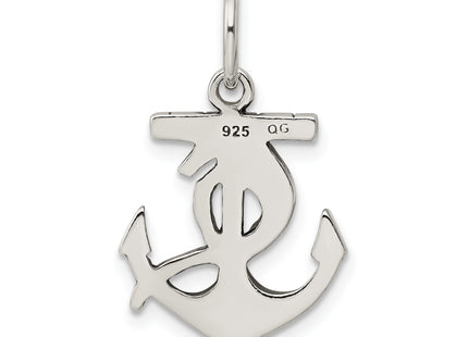 Sterling Silver Antiqued Anchor Charm
