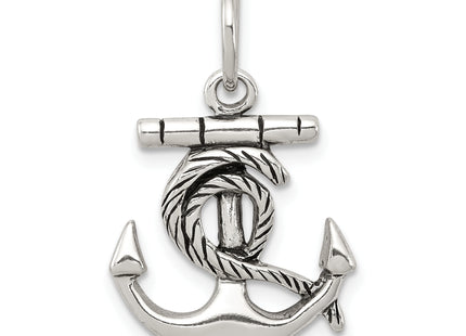 Sterling Silver Antiqued Anchor Charm