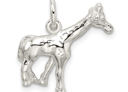 Sterling Silver Giraffe Charm (Style QC6365)