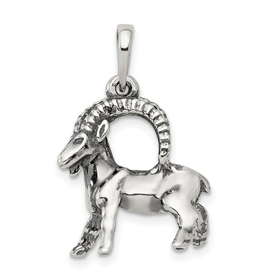 Sterling silver zodiac pendant