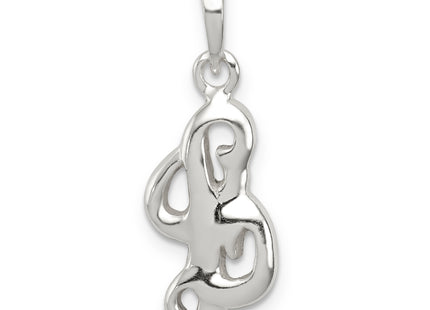 Sterling Silver Letter Initial Pendant