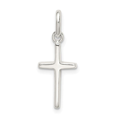 Sterling Silver Cross Pendant, 24 x 10mm