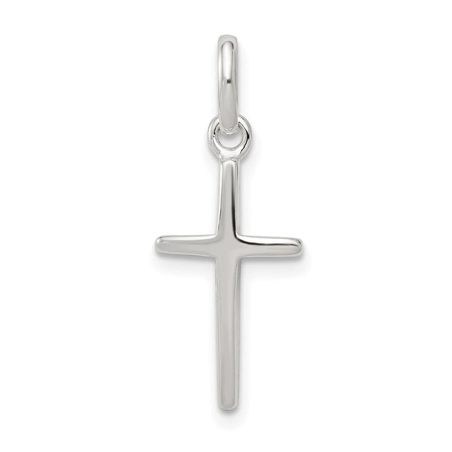 Sterling Silver Cross Pendant, 24 x 10mm