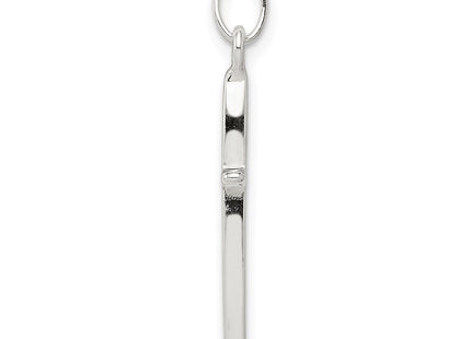 Sterling silver cross charm, alternate view