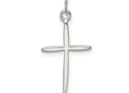Sterling silver cross charm, further view