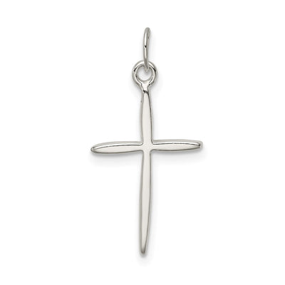 Sterling Silver Passion Cross Charm, 25 x 12mm
