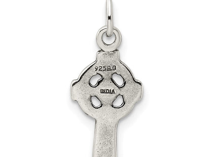 Sterling silver cross charm, further view