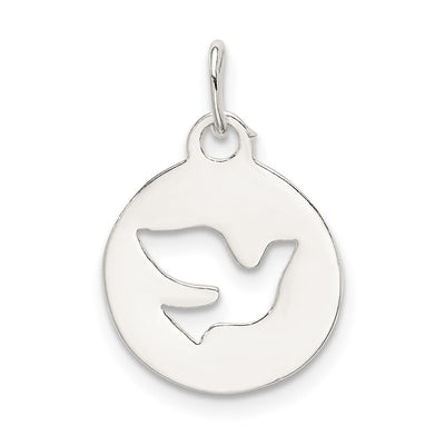 Sterling Silver Circle w/Dove Charm