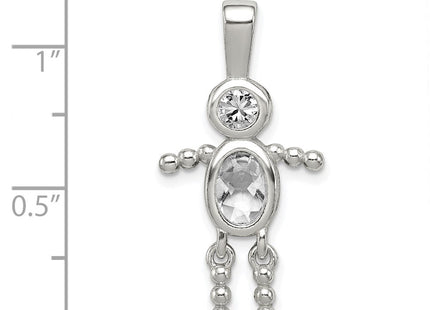 Sterling Silver Pendants Style QC6713APR - Classique Jewelry Inc.