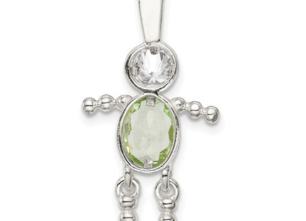 Sterling Silver Pendants Style QC6713AUG - Classique Jewelry Inc.