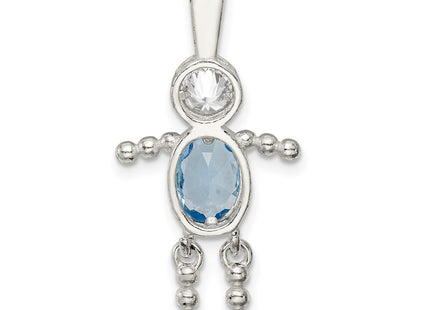 Sterling Silver Pendants Style QC6713MAR - Classique Jewelry Inc.