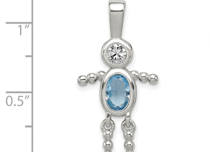 Sterling Silver Pendants Style QC6713MAR - Classique Jewelry Inc.