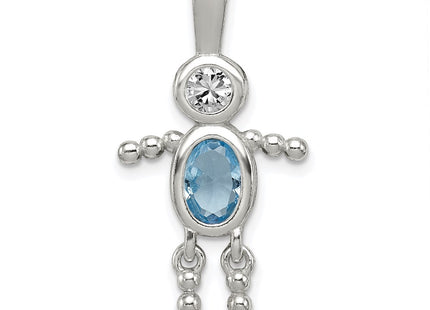 Sterling Silver Pendants Style QC6713MAR - Classique Jewelry Inc.