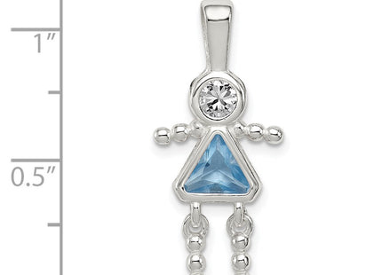 Sterling Silver Pendants Style QC6714MAR - Classique Jewelry Inc.