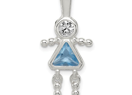 Sterling Silver Pendants Style QC6714MAR - Classique Jewelry Inc.