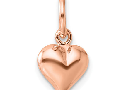 Sterling silver heart pendant, another view
