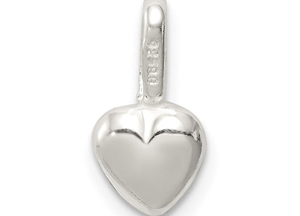 Sterling Silver Puffed Heart Charm (Style QC6723)