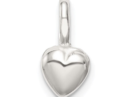 Sterling Silver Puffed Heart Charm (Style QC6723)