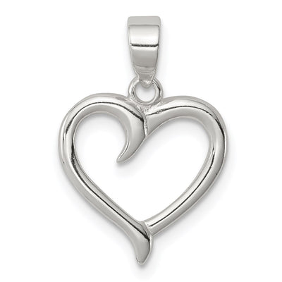 Sterling silver heart pendant