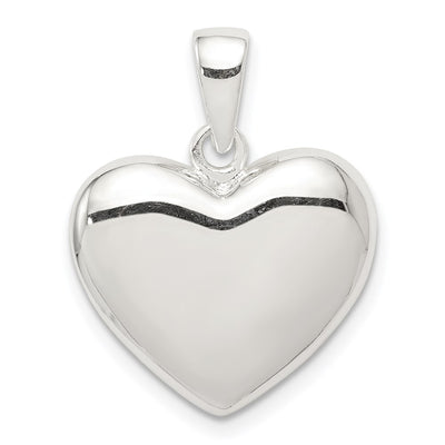 Sterling silver heart pendant