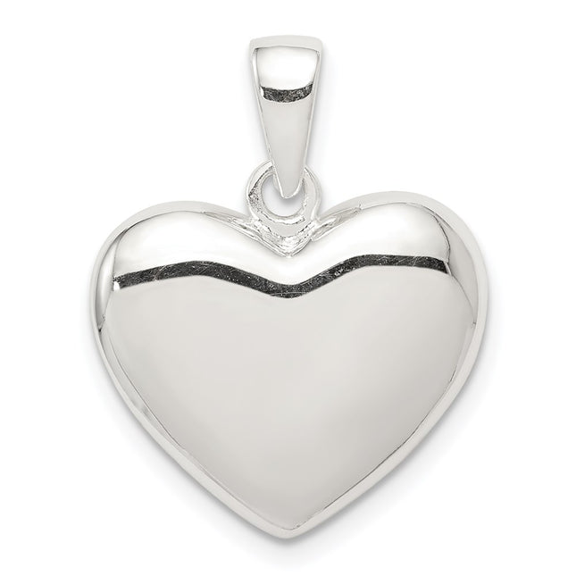 Sterling silver heart pendant