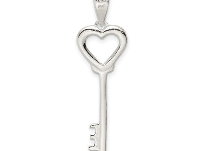Sterling Silver Polished Key Pendant