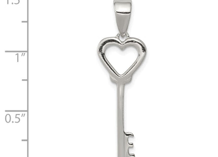 Sterling Silver Polished Key Pendant