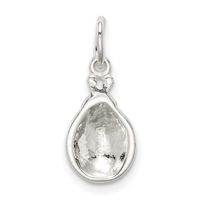 Sterling Silver Enameled Lady Bug Charm, 18 x 10mm
