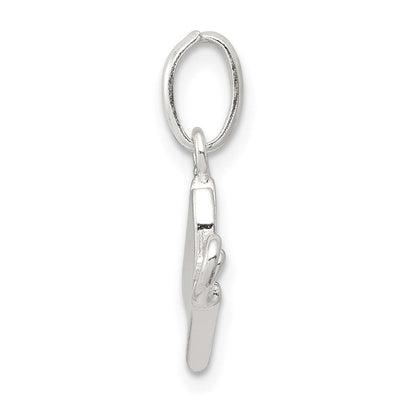 Sterling Silver Enameled Butterfly Charm, 20 x 15mm