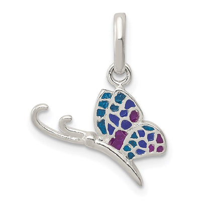 Sterling silver butterfly charm